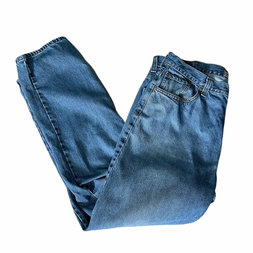 Mens Levi Strauss & Co Blue Relaxed Fit Jeans, size L